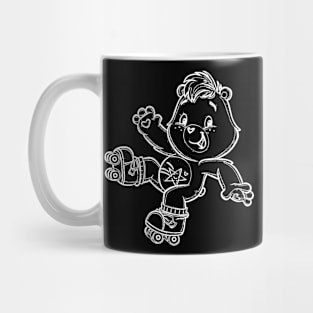 caring bear with roller skates Mug